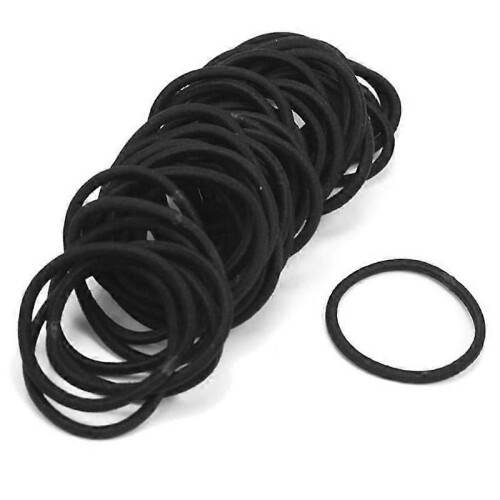 Elastiska gummihårlinor - Märke - Modell - Svart - Vuxen - Unisex