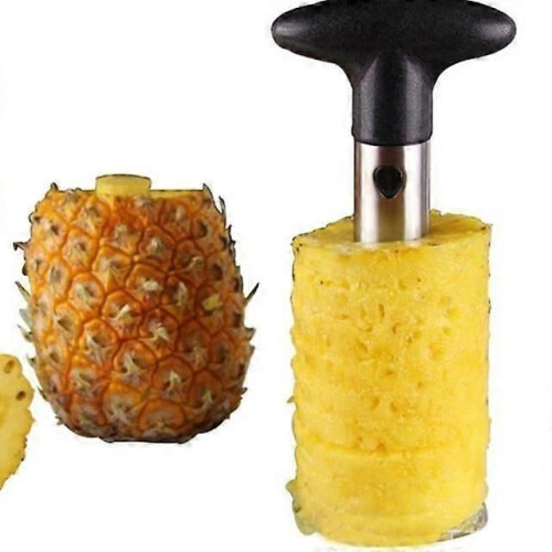 Coupe-ananas - Ananas - Éplucheur - Plastique - Métal - Noir