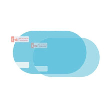 Autocollant de rétroviseur de voiture (ovale) 2 pièces, film de protection transparent anti-buée pour