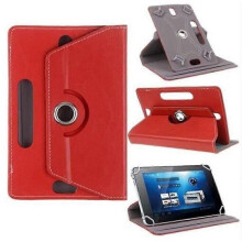 Universelle 101-Zoll-Touchscreen-Tablet-Hülle, 360-Grad-Drehständer, Rot