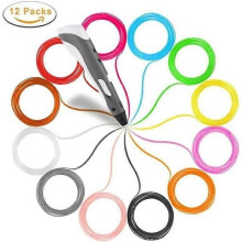 3D Pen Filament PLA 175mm 12 Pack - Scribbler - 3D Pen Navulling 5M per Pack - 60M Totaal