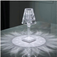 Lampe de table en cristal diamant 2021, lampe de table en cristal acrylique, lampe de table tactile