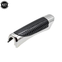 (A) 1 funda universal para freno de mano de coche, protector de fibra de carbono para freno de mano