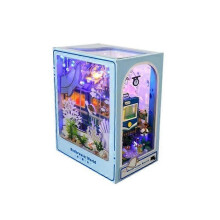 Kit de coin lecture sous-marin avec lumière LED, puzzle en bois à faire soi-même, serre-livres, jouets,