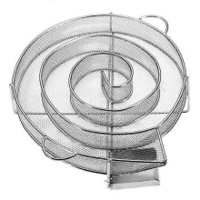 Ronde roestvrijstalen koude rookgenerator voor barbecue, BBQ-grill en rookoven (B13745)