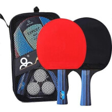 Ammattimainen pingismailasarja 2 pöytätennismailaa + 3 pingispalloa + säilytyspussi sarjalle