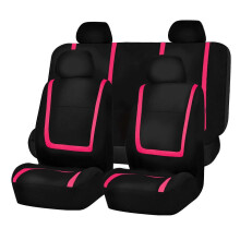 Housses de siège auto en tissu (ZT02-5Seats-Pink) neuves pour Jeep Wrangler Sahara Commander Cherokee