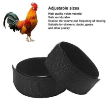 Pinellia- Kippenhalsband 2-pack Anti-haak Kippenhalsbanden Nylon Geruisloze Kippenhalsband voor