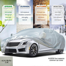 (SilveryXL-4.9X1.8X1.50M) Housse de protection complète pour voiture, intérieur et extérieur, imperméable,