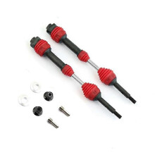 (Röd) 2st Stål Bakre Drivaxel Drivaxel CVD 6852R För 1/10 Traxxas Slash VXL 4X4 2WD Rustler Hoss