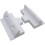 Support de montage d'angle latéral pour panneau solaire en ABS (blanc) 2 pièces/ensemble 18 cm pour 1