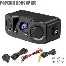Kit de capteurs de stationnement radar 3 en 1, système d'affichage LED Parktronic visible, moniteur