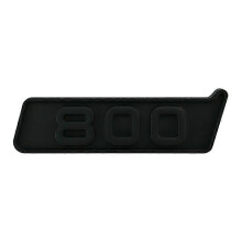(800 nero opaco) Adesivi per auto 3D ABS nero rosso argento stemma parafango per Mercedes Classe G Brabus