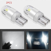 Lot de 2 ampoules LED blanches 168 501 W5W, ampoules LED Wedge 3030 2SMD, éclairage intérieur 12 V -