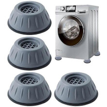 Lot de 4 patins anti-vibrations en caoutchouc pour machines à laver, sèche-linge et meubles