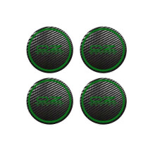 (Verde 56 mm) 4 pezzi per OZ Racing Octavia A5 Fabia Superb Car Styling Badge Logo Carbon Center Caps