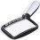Rectangular Reading Magnifier with 5 LED Lights 2 Intensity Modes and 2x Magnification for Seniors or 1