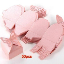 Boîte à bonbons - Non spécifié - 4802 - 50 pièces - Rose - Papier - Romantique