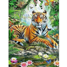 Peinture diamant tigre décoration maison bricolage peinture diamant point de croix broderie diamant
