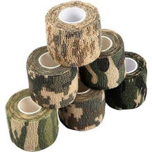 Verpakking van 6 camouflagetapes voor jacht en kamperen, herbruikbare zelfklevende camouflagetapes
