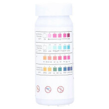 HURRISE Wasserteststreifen, 50 Stück, 4-in-1, Pool-Spa-Wasserteststreifen, Chlor, pH-Wert, Alkalität,