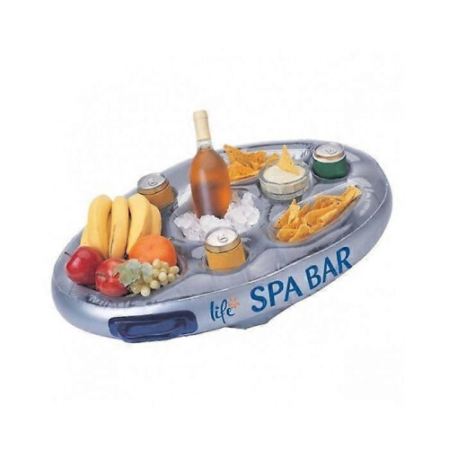 Schwimmende Bar für Spa oder Schwimmbad - Farbe SILBER - jardiboutique