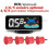 (red sensors8 sensors)Multiple Radar Parking  Sensor Kit Backlight Parktronic LED Display System Backup 1