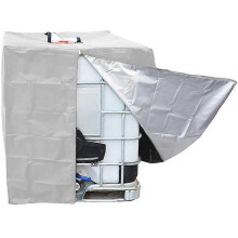(210D Zipper argent) Housse de sac fourre-tout IBC à fermeture éclair en tissu Oxford noir et vert pour