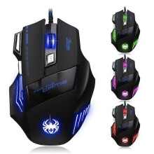 Souris de jeu - Zelotes - T80 - 5500 DPI - 7 boutons - Filaire