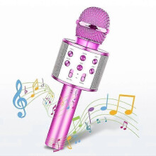 Kabelloses Karaoke-Mikrofon, ATOPDREAM, USB-Bluetooth-Mikrofon, kabelloses Mikrofon, Geschenke für Mädchen