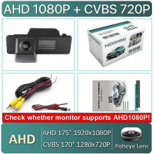(AHD1080P-175Degree)AHD1080P Bil registreringsskylt Light Backkamera för Buick Lacrosse GL8 Encore