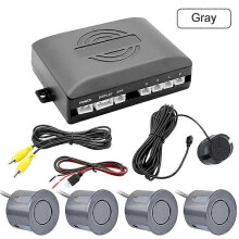 (AHD-Gray) Capteur de stationnement vidéo GreenYi AHD pour voiture, détecteur d'assistance radar de