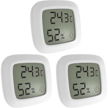 Mini thermomètre hygromètre numérique LCD, température de l'air, jauge de message pour la maison