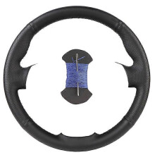 (Blauw) DIY aangepaste auto stuurhoes voor Ford Mondeo Mk4 2007-2012 S-Max 2008 leren stuur