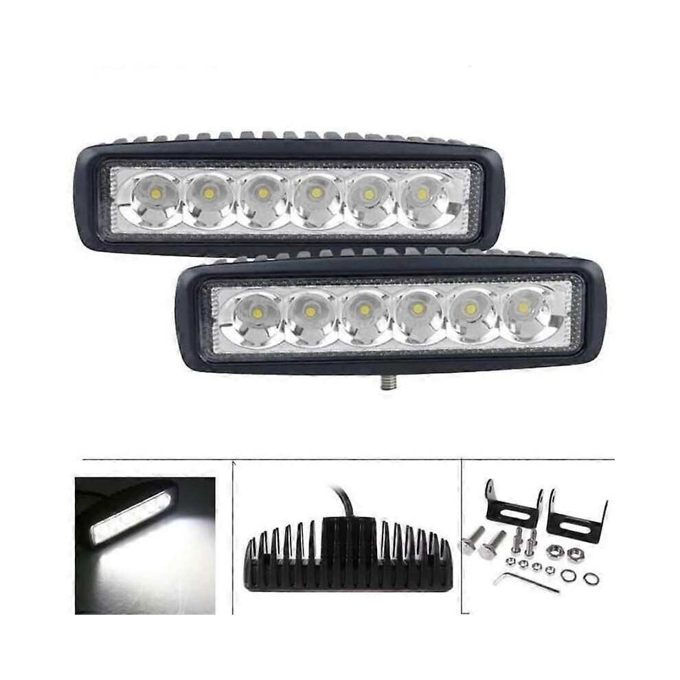 18W LED Spot Light Auton ajovalot LED-työvalot SUV ATV Ajovalot 2PC