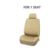 (2 stuks beige) autostoelhoes PU lederen kussen stoelbeschermer zachte zitvoering voor Renault Megane