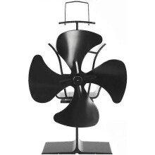 Ventilatore per stufa a 4 pale silenzioso Eco Heat per stufe a legna e caminetti Classe energetica A+