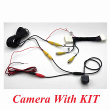 (Kamera med kit)VKAUTO FIsh Eye backkamera för Toyota C-HR CHR 2017 2018 2019 2020 2021 HD CCD/Natt