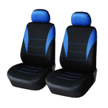 (2 stoelen blauw zwart) Autostoelhoezen Volledige autostoelhoes Universele pasvorm Interieuraccessoires