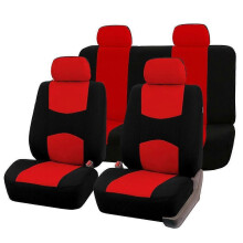 (RED)AUTOYOUTH Autostoelhoezen Complete Set Autostoelbeschermhoes Voertuigstoelhoezen Universeel