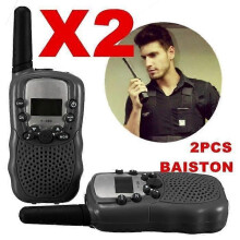 Baiston T-388 Walkie Talkie 2ST Mini Walkie Talkie Bärbar Flerkanalig 2-vägs 3KM LCD UHF Auto VOX