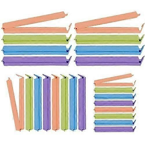 Lot de 24 clips de fermeture réutilisables pour sacs alimentaires