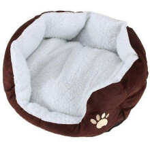 Korb Bin Kennel Kissen Haus Abnehmbare Bett Für Hund Katze Tiere Größe S 46*42*15cm COFFE