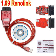 Bästa Renolink V1.99 för Renault OBD2 ECU-programmerare Reno Link 1.99 USB-diagnoskabel för Renault