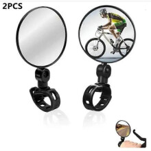 Rétroviseur de vélo universel convexe, réflecteur pour remplacement d'accessoire de vélo, 2 pièces
