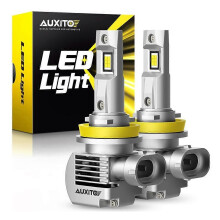 (9012 (HIR2)) 2 Stücke AUXITO Q16 Canbus H8 H11 LED Glühbirnen 20000LM 100W High Power LED Autoscheinwerfer