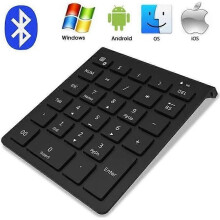 Pavé numérique externe sans fil Bluetooth 28 touches pour ordinateur portable ou de bureau Windows,