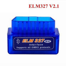 (ELM327 V2.1 BLÅ)Bluetooth ELM 327 V2.1 OBD2 Scanner Code Reader Tool ELM327 V2.2 För IOS/Android/PC