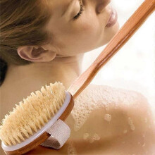 Brosse de bain Brosse pour le dos Brosse de douche Brosse longue pour le dos - un masseur de cellulite
