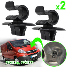 2x Bilhuv Motorhuv Stöd Stöd Clip Stay Clamp Hållare 792834 För Vauxhall Opel Vivaro X83 2001
